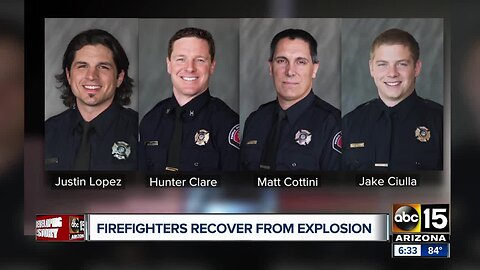 Four Valley firefighters facing long road to recovery after explosion in Surprise