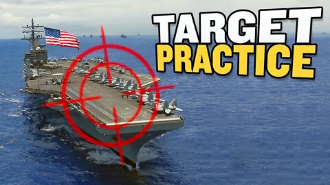 China Uses Fake US Aircraft Carrier for Target Practice