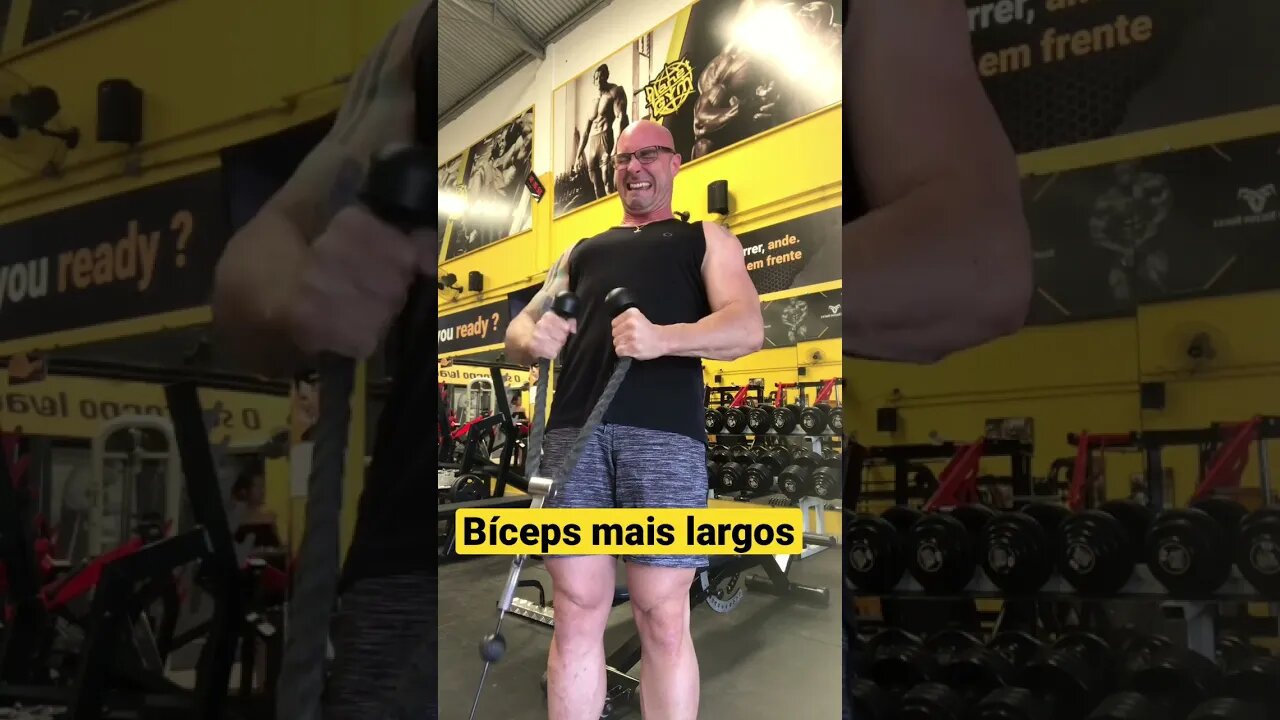 Exercício para deixar os bíceps mais largos #shorts