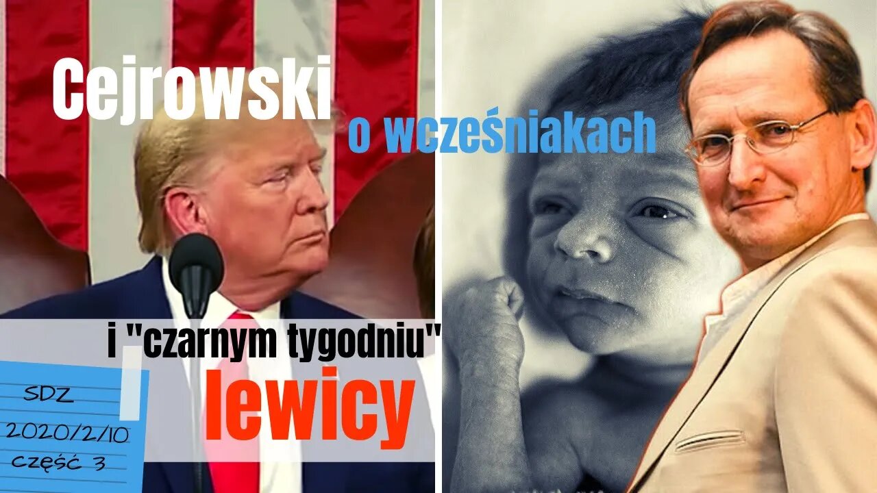 Cejrowski o wcześniakach i czarnym tygodniu lewicy w USA 2020/2/10 Studio Dziki Zachód odc. 45 cz. 3