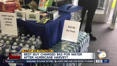 $42 water gouging Harvey victims?