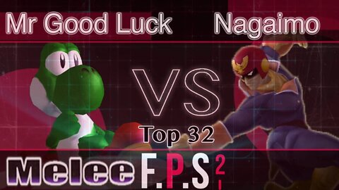 Mr Good Luck (Yoshi) vs. Nagaimo (C. Falcon) - Melee Top 32 - FPS2