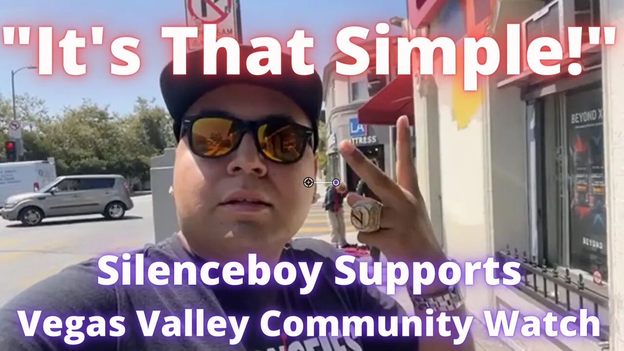 Silenceboy Gives Vegas Valley Community Watch a Shoutout During Livestream / It's That Simple! 🔥🔥 🐷🚔