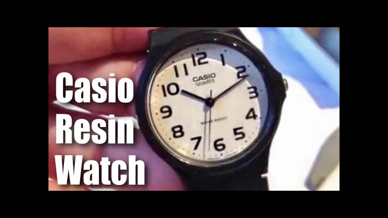 Casio Men's MQ24-7B2 Analog Black Resin Strap Watch unboxing and review