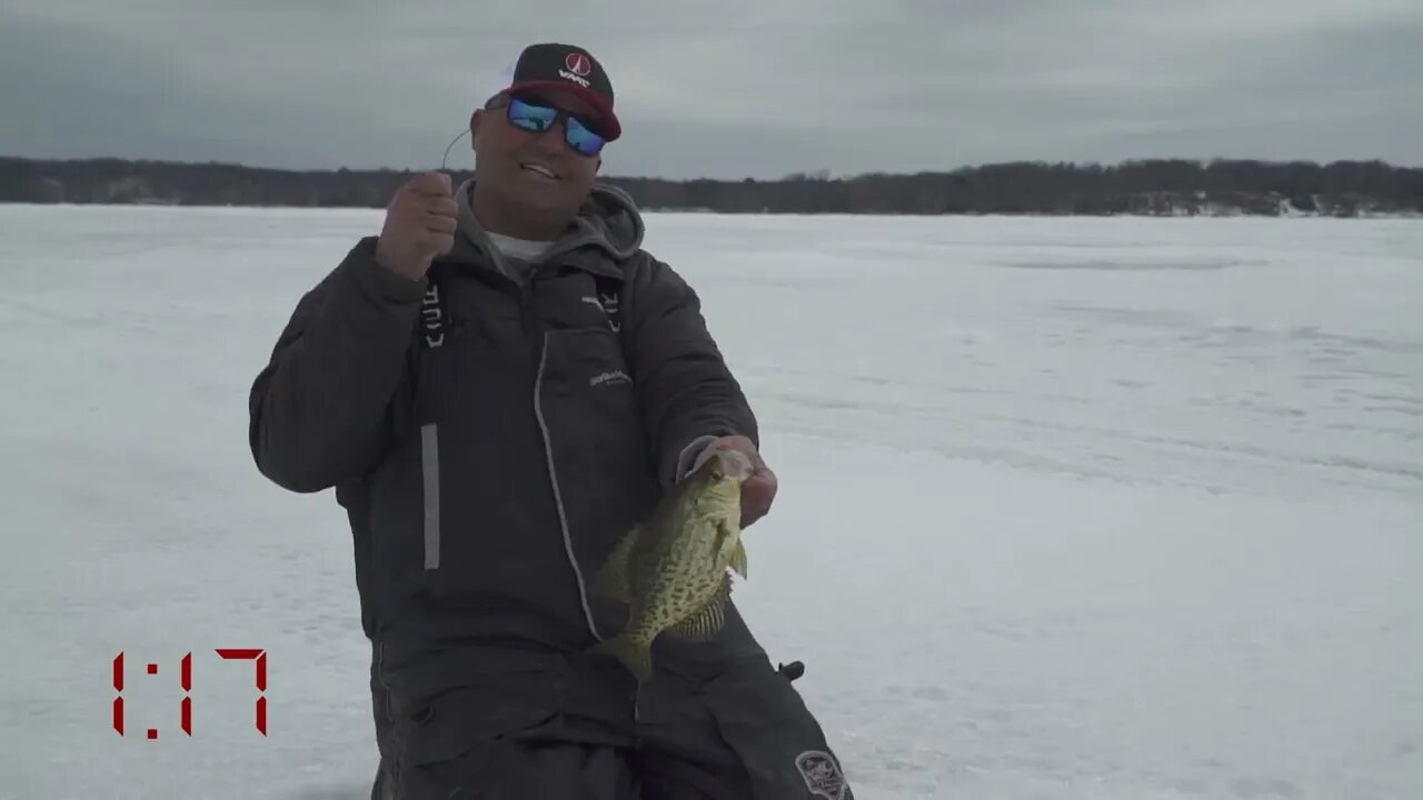 Catching GIANT Crappies before a blizzard