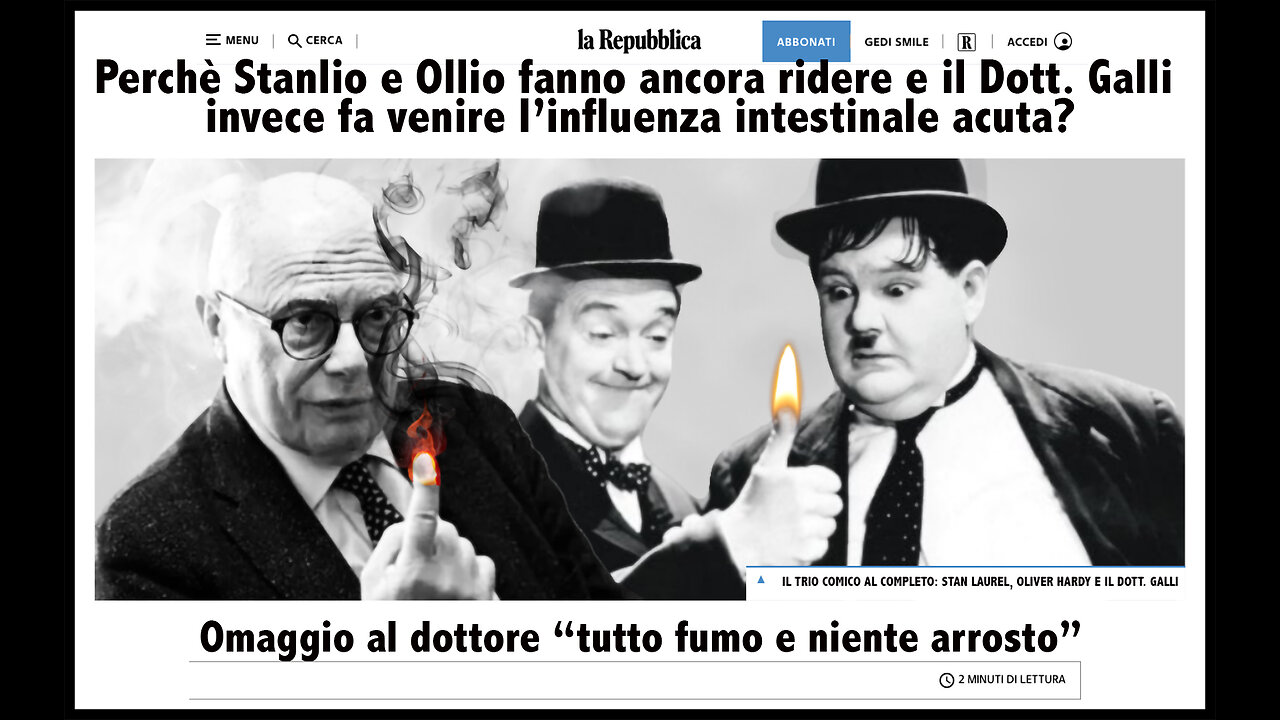 STANLIO OLLIO E IL DOTT. GALLI (il più chiacchierone di tutti ma il meno comico)