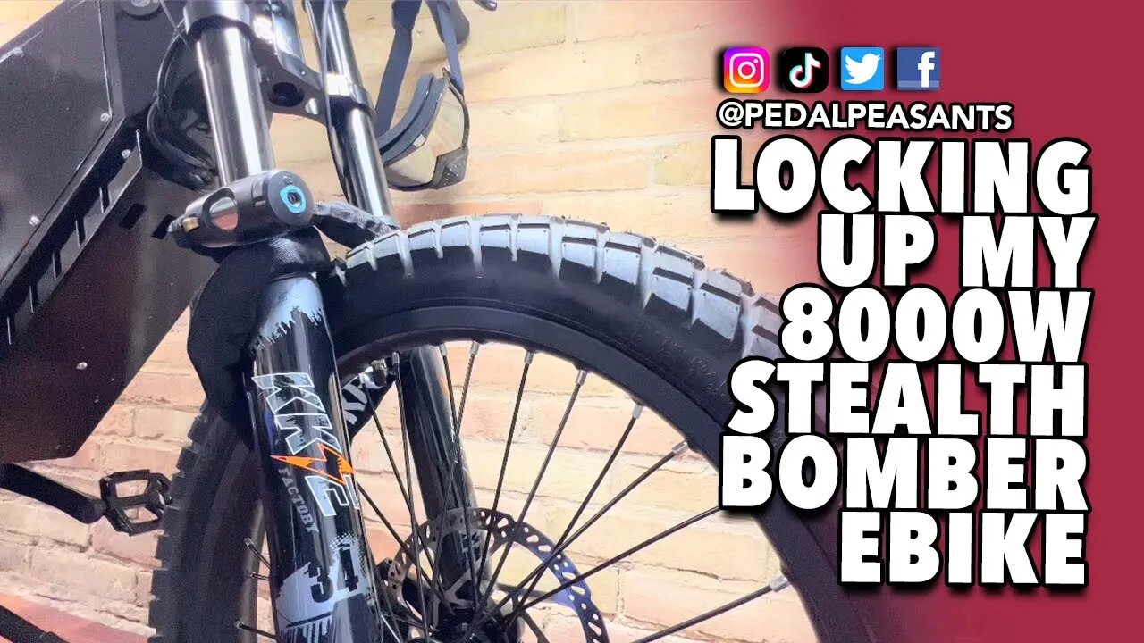 How To Lock 8000W Stealth Bomber Ebike