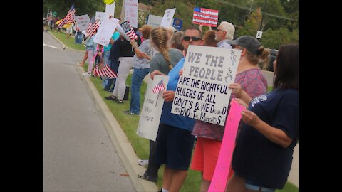 Vaccine Mandate Protest at New York Hospital - Lourdes in Binghamton NY