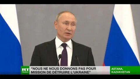 Vladimir Poutine assure qu’il n’a «pas pour objectif de détruire l’Ukraine»