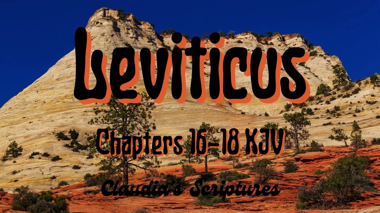 The Bible Series Bible Book Leviticus Chapters 16-18 Audio