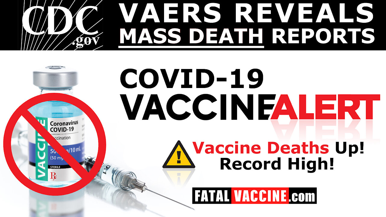 CDC.gov Report PROVES Mass Vaccine Deaths