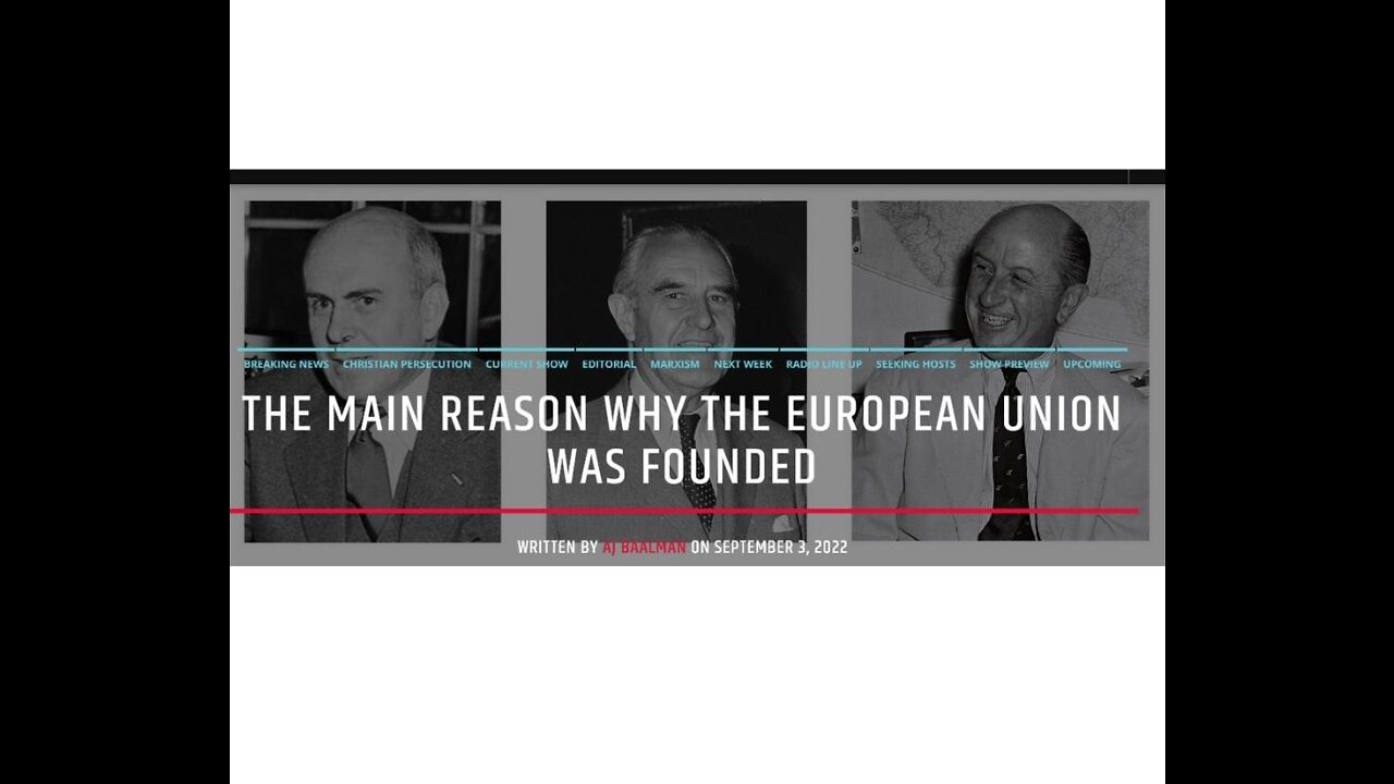 The Main Reason Why The European Union Was Founded