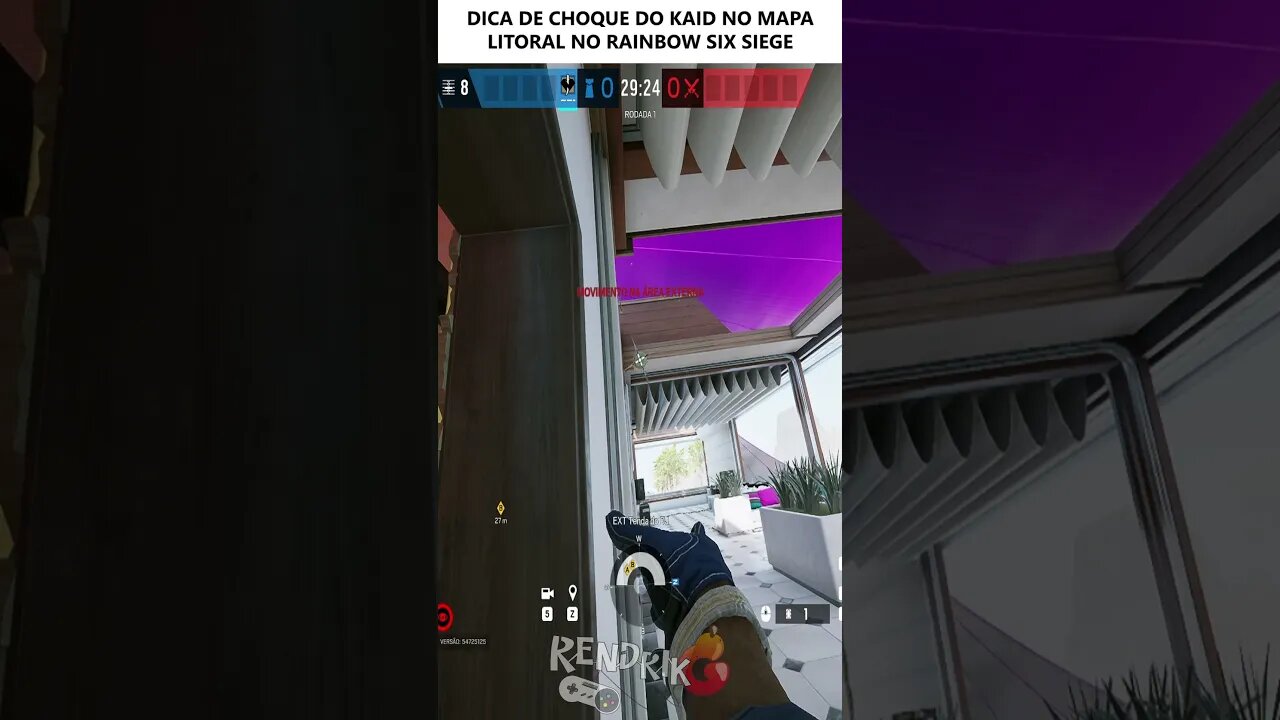 DICA DE CHOQUE DO KAID NO MAPA LITORAL NO RAINBOW SIX SIEGE #rainbowsixsiege #kaidrainbowsixsiege