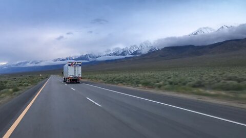 Eastern Sierra Hwy 395 time-lapse: Imagine the rain water harvest of a highway.