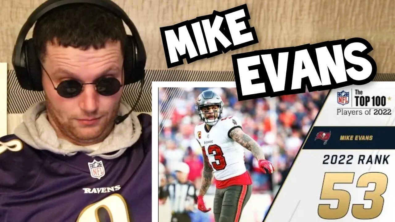 Rugby Player Reacts to MIKE EVANS (Tampa Bay Buccaneers, WR) #53 NFL Top 100 Players in 2022