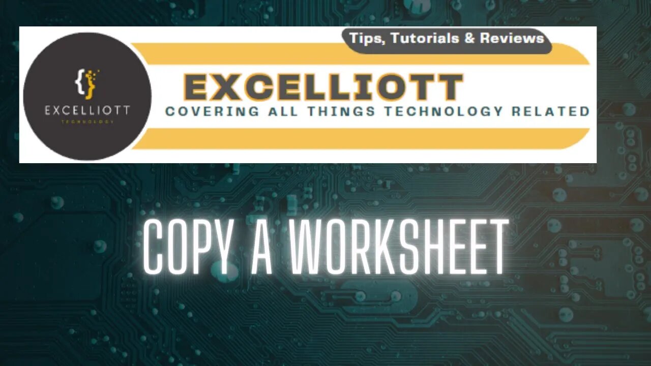 Excel - Copying a worksheet