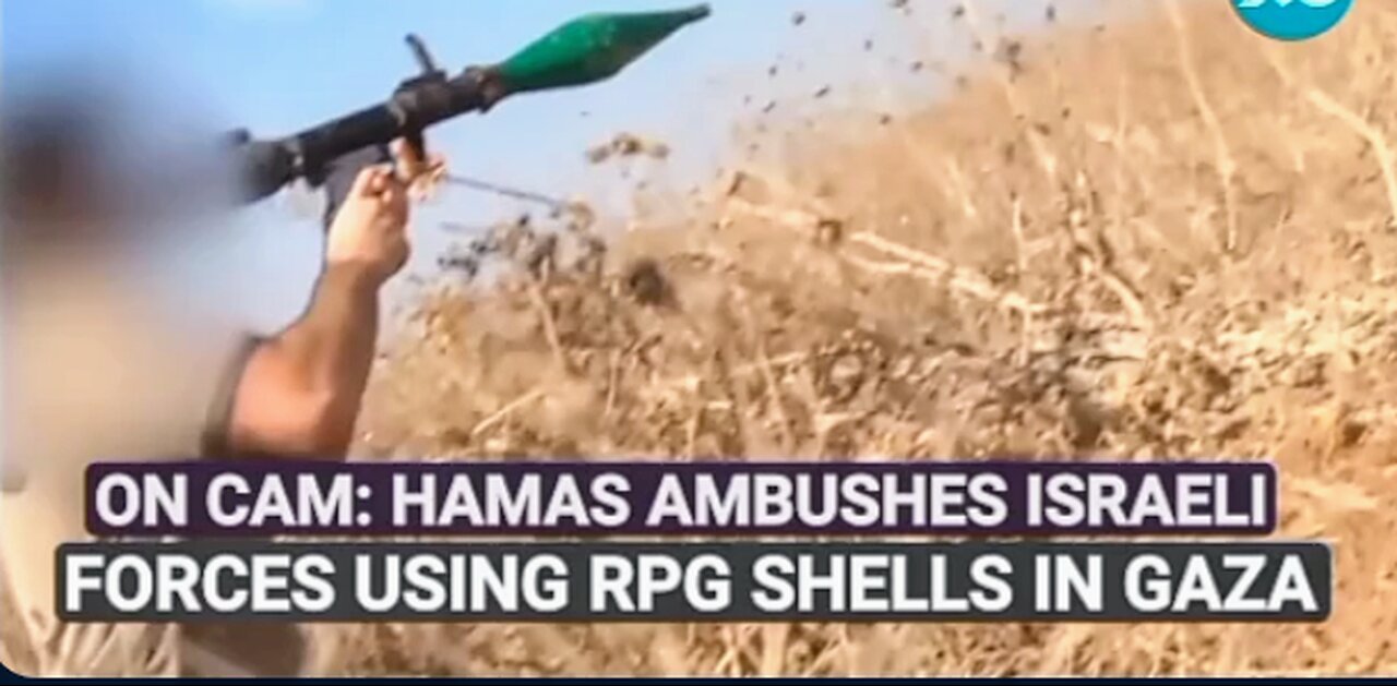 Hamas body footage Ambush Israel Tank brigade with an RPG and hits multiple tanks n blows them apart