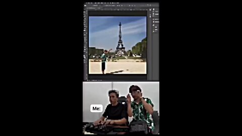 My friend trying to edit the pic for the first time 😂😂