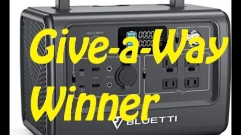 Bluetti EB70S Give a Way Winner