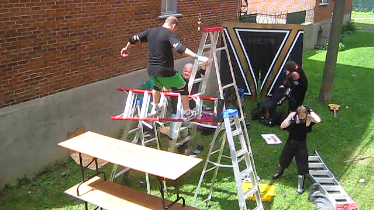 10-Man Genie In The Lamp Ladder Match - CHW Backyard Wrestling