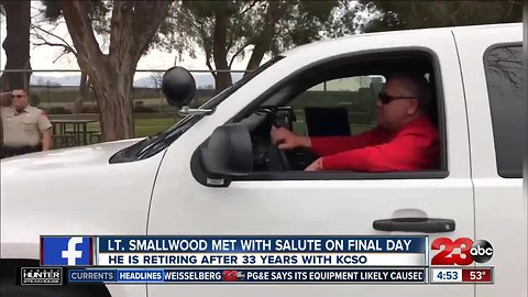 Lt. Smallwood met with salute after 33 years with KCSO