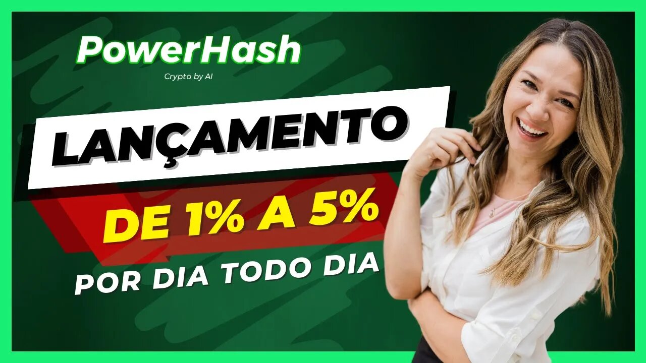 🚨URGENTE! POWER HASH: SEJA PIONEIRO E APROVEITE ESSE LANÇAMENTO - MINERADORA PAGANDO DE 1% A 5% DIA