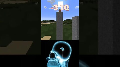 Minecraft Parkour -3 IQ vs 333 IQ #minecraft #minecraftshorts