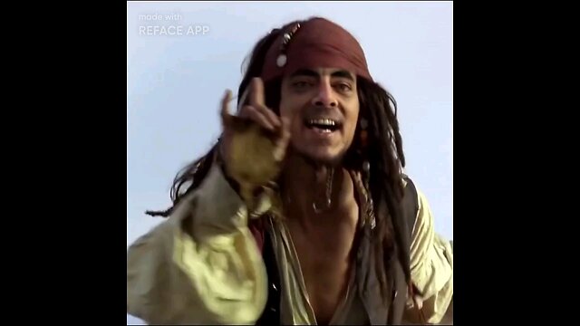 mr bean as Jack sparrow