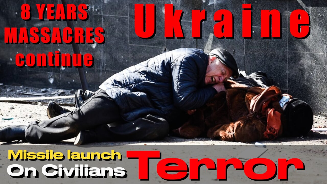 Terror in Ukraine - Tochka-U-Missile attack in Donetsk 14. March 2022 - Terror (Deutsche Untertitel)