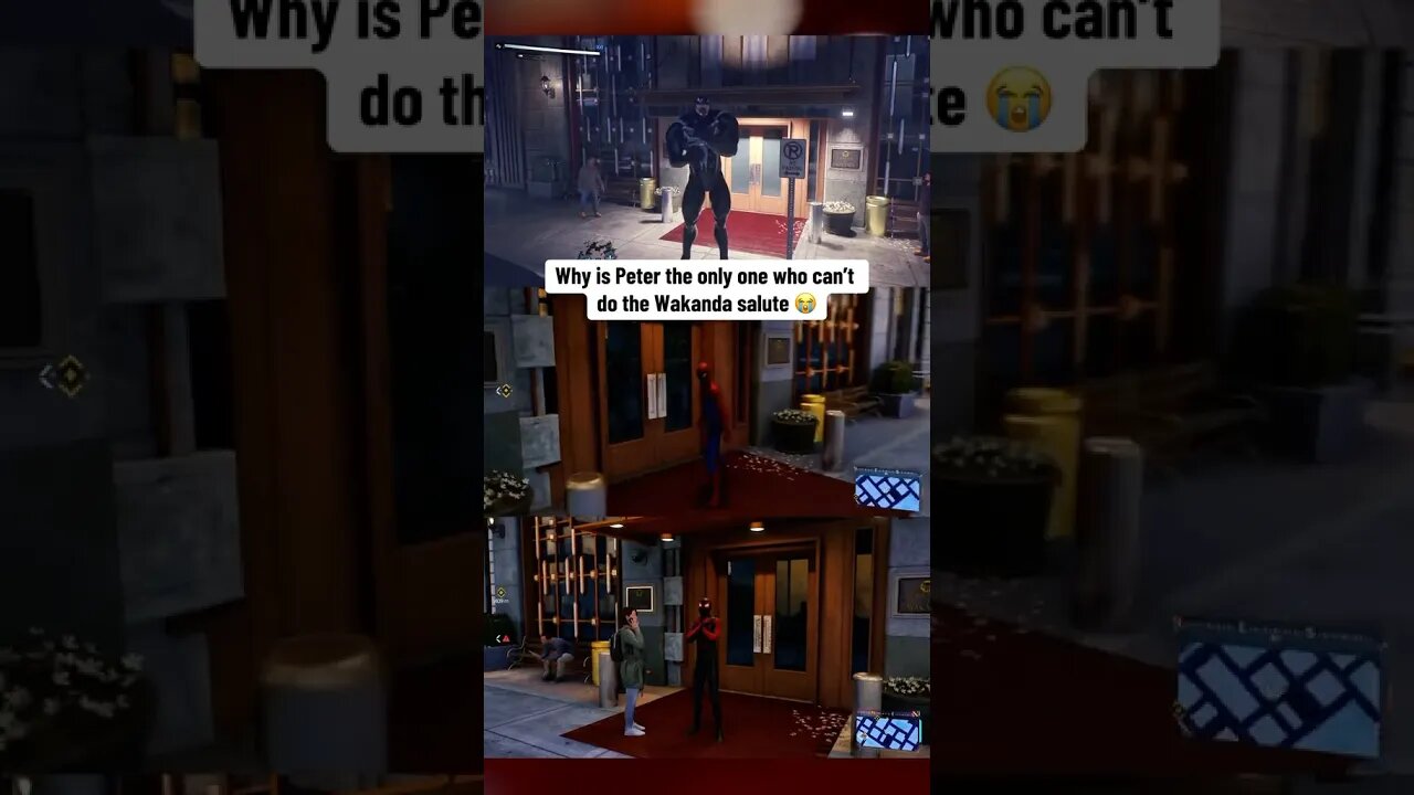 Peter can’t Wakanda Salute!