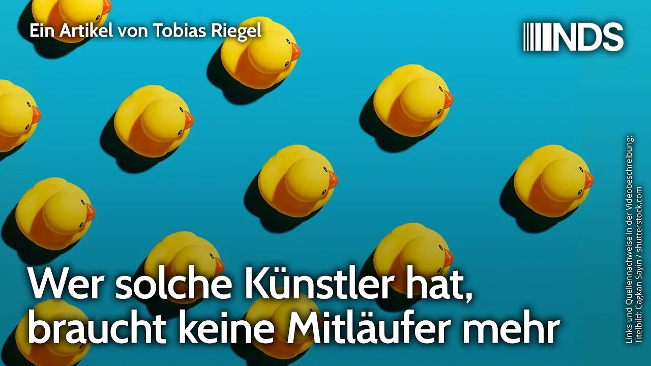 Wer solche Künstler hat, braucht keine Mitläufer mehr | Tobias Riegel | NDS-Podcast