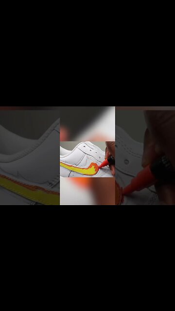 Custom Air Force 1's Using Posca Maarkers! #shorts