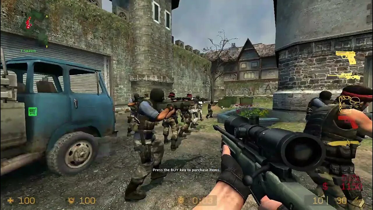 Counter Strike Source Tides Bots #12 Only Sniper Rifles