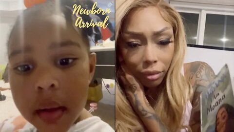 Scrappy's & Bambi's Daughter Xylo Reads "I Am Moana" Book To Mommy! 📘