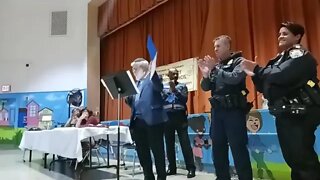 The @NYPD71Pct Community Council Meeting inside MS 61. 11/17/22