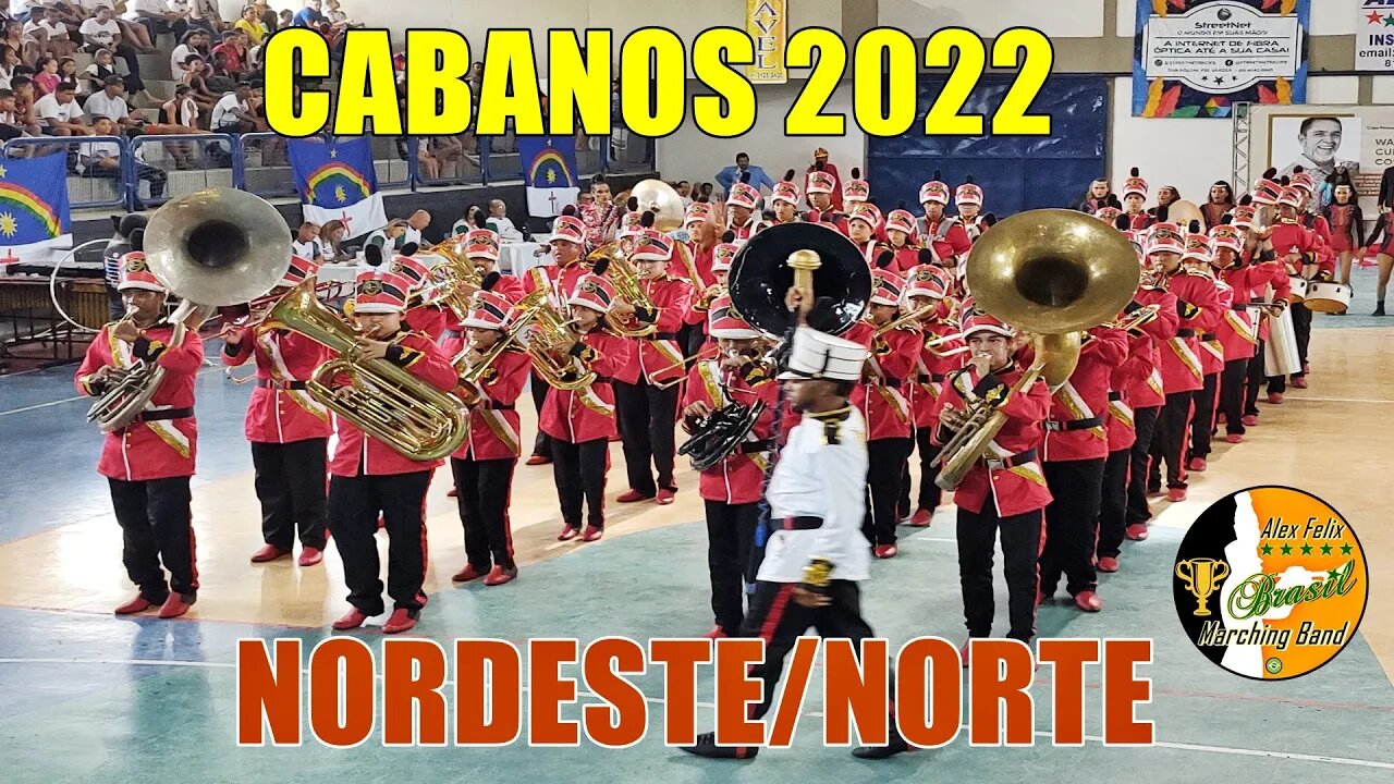 BANDA MARCIAL CABANOS 2022 NA XIII COPA NORDESTE NORTE DE BANDAS E FANFARRAS 2022