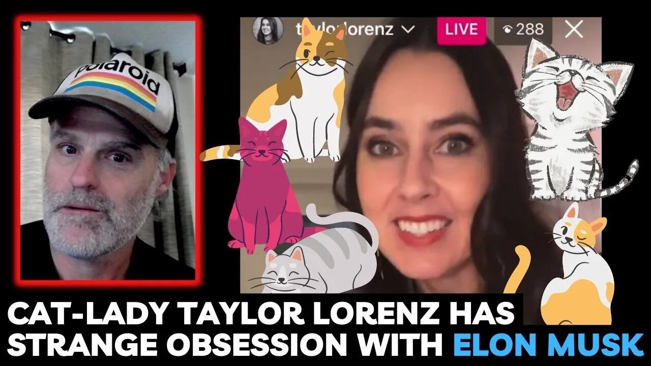 Cat Lady Taylor Lorenz has Strange Obsession with Elon Musk