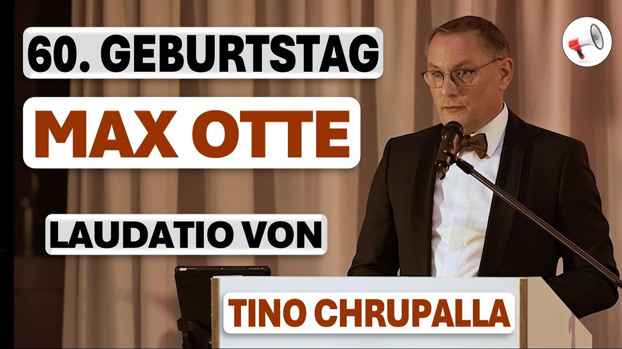 Bewegende Rede von Tino Chrupalla, Bundessprecher der AfD, zum 60. Geburtstag von Max Otte