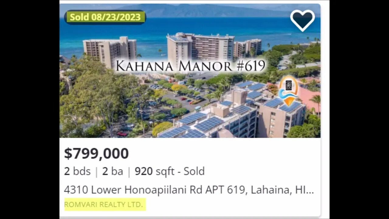 Lahaina sold??