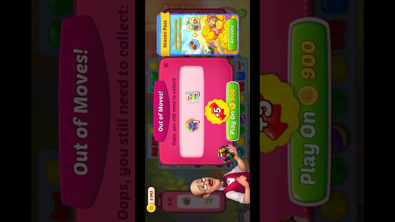 Shorts Playrix Homescapes Gameplay Walkthrough Level 12905-070