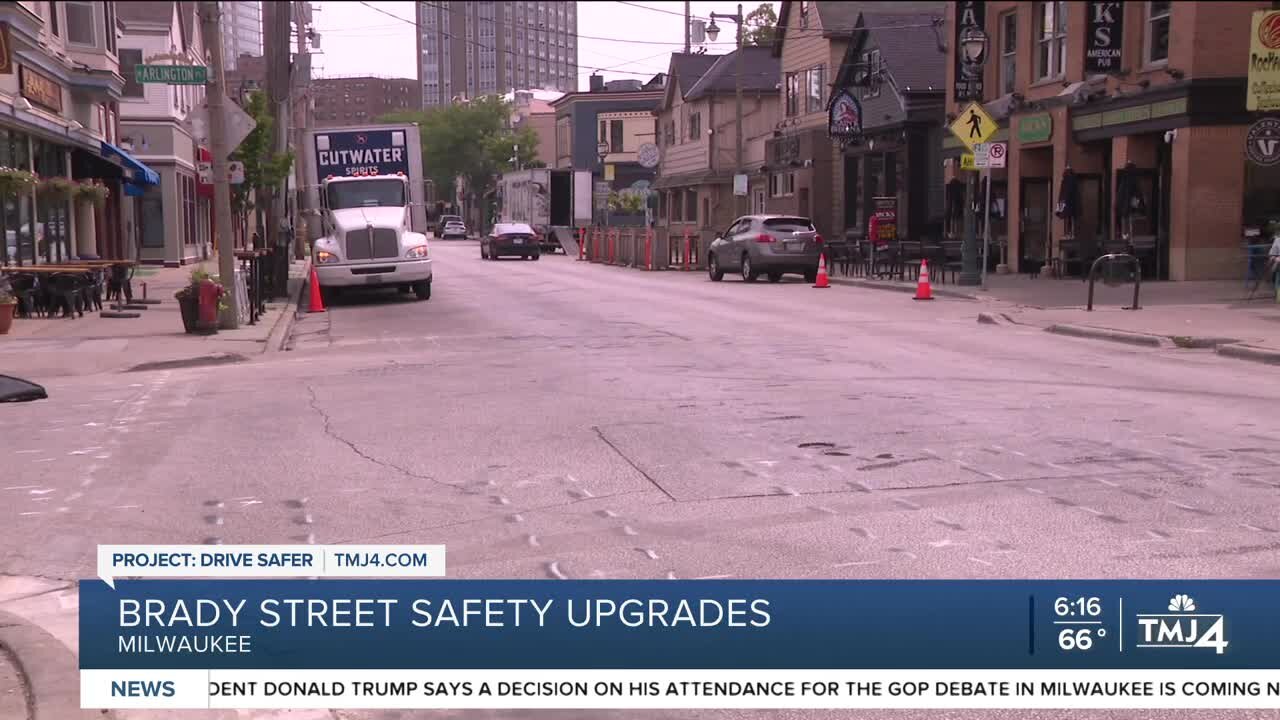 Work to make Brady Street safer underway