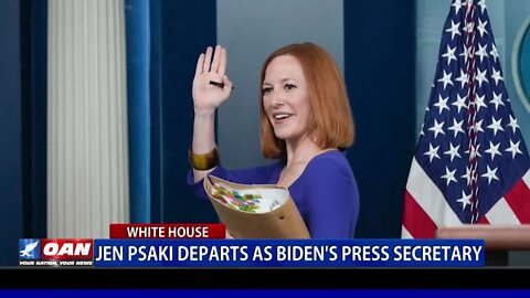 Jen Psaki Departs As Biden's Press Secretary