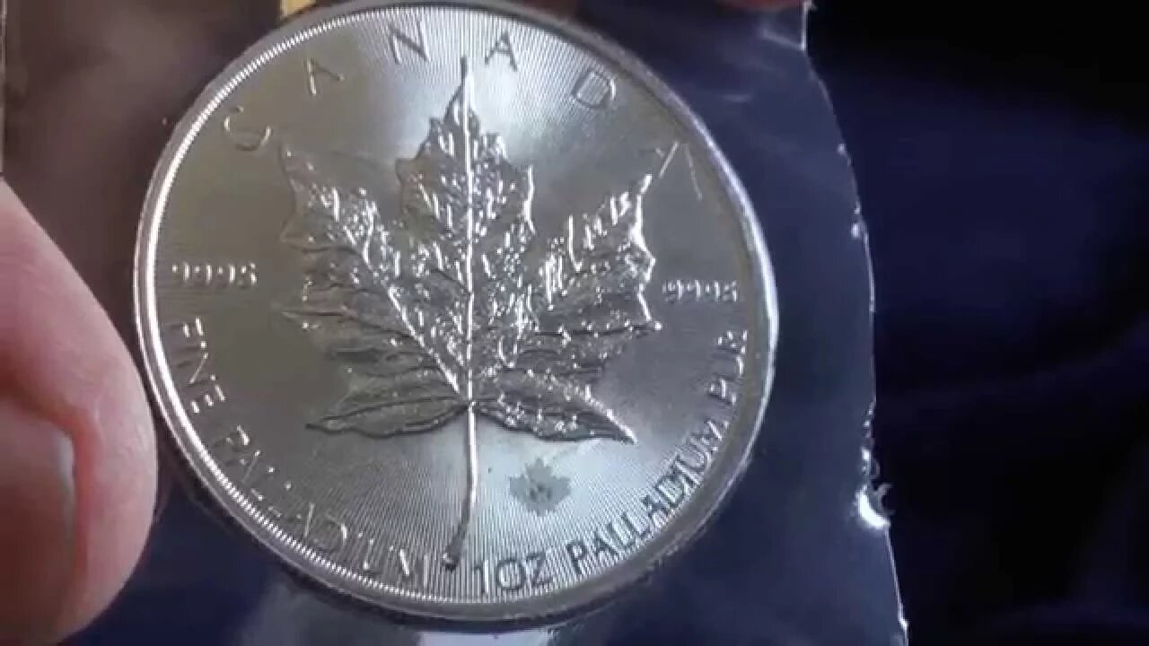 2015 Palladium Maple Leaf Coin