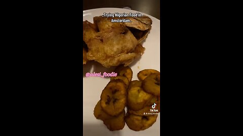 Trying Nigerian food in Amsterdam
