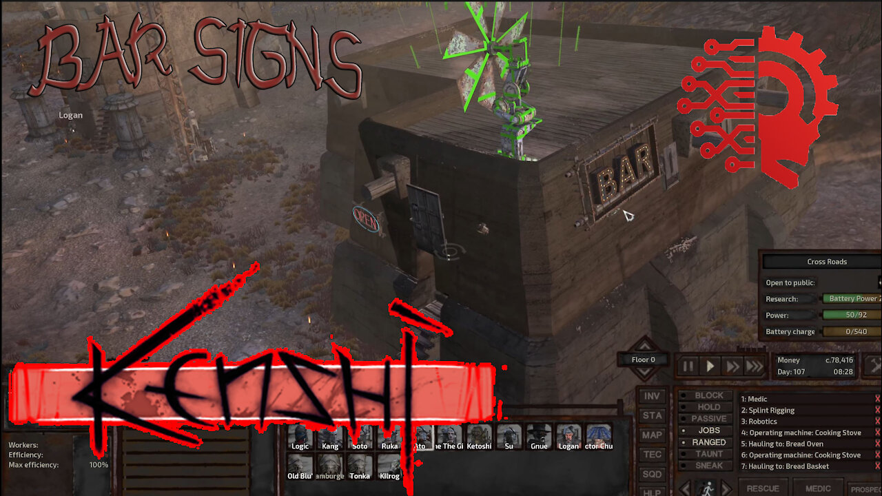 How To Add Signs To Player Buildings ~ Kenshi Clip