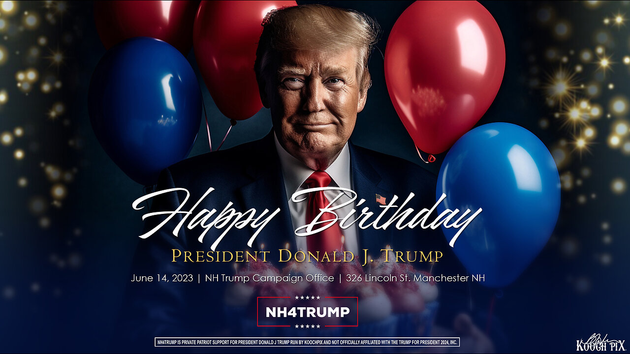 #NH4TRUMP - NH TRUMP BDAY CELEBRATION | MANCHESTER, NH | JUNE 14, 2023