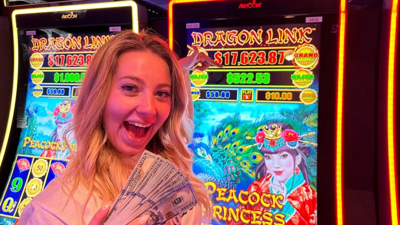 OMG! MAJOR JACKPOT on DRAGON LINK PRINCESS PEACOCK!