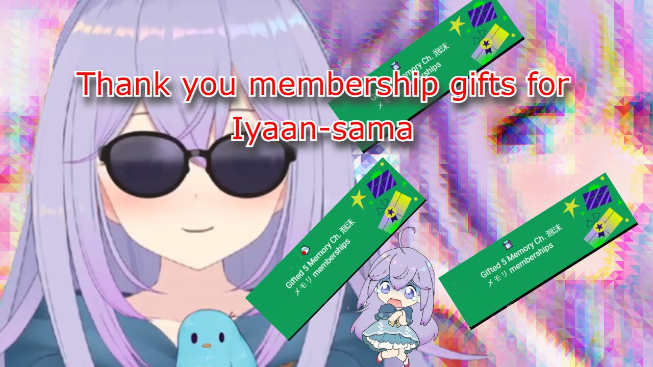 Just vtuber Memory reacting to multiple Membership gifts & a scream