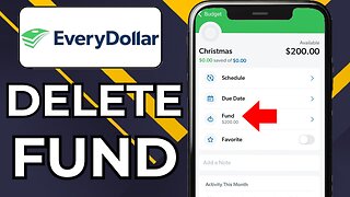 HOW TO DELETE FUND ON EVERYDOLLAR