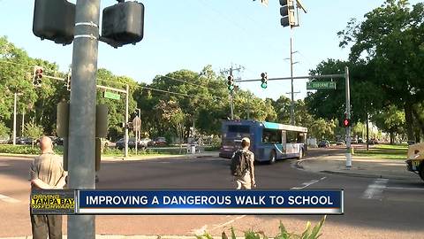 Students walking along train tracks to get to school causing safety concerns in Hillsborough County